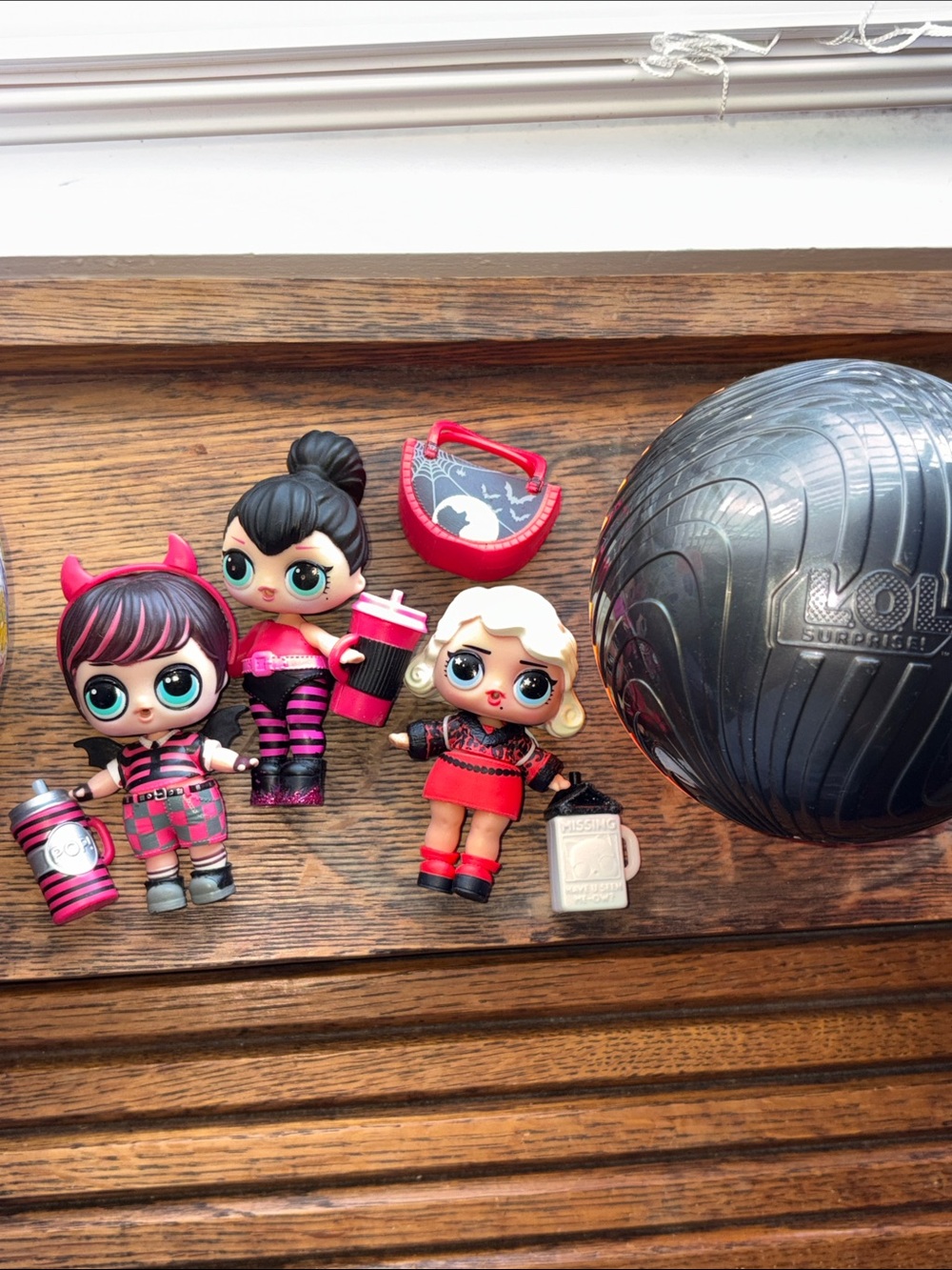 L.O.L. Surprise! Dolls Set with Pink and Black Accents